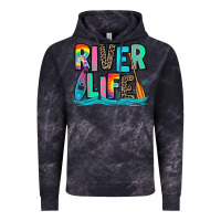 Cloud Black river life kayaking Vintage Hoodie - Zillion Design Studio