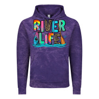 Cloud Purple river life kayaking Vintage Hoodie - Zillion Design Studio