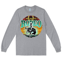 Heather Grey rodeo Long Sleeve Tee - JahusDesignShop