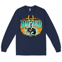Navy rodeo Long Sleeve Tee - JahusDesignShop