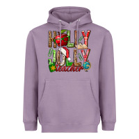 Lavender holly jolly teacher Heavyweight Hoodie - NancyCooperArtShop