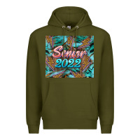Army Green senior 2022 tumbler Premium Hoodie - BarkalooDesign