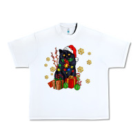 White black cat meowy christmas Urban Heavy Tee - AdoDesignShop