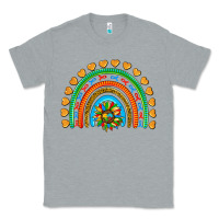 Heather Grey autism heart ribbon rainbow Classic Tee - AdoDesignShop