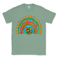 Sage autism heart ribbon rainbow Classic Tee - AdoDesignShop