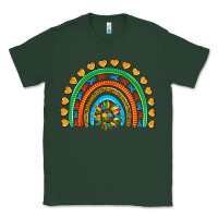 Sports Green autism heart ribbon rainbow Classic Tee - AdoDesignShop