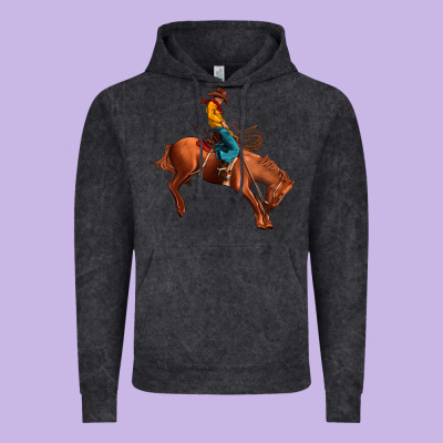 Cowboy Rodeo Vintage Hoodie Designed By Jahusdesignshop