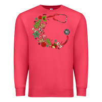Cardinal custom name christmas stethoscope Premium Sweatshirt - MaliasSmallBusiness