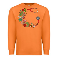 Carrot custom name christmas stethoscope Premium Sweatshirt - MaliasSmallBusiness