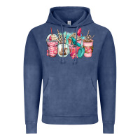 Rock Hand Coffee Cups Vintage Hoodie | Teevron