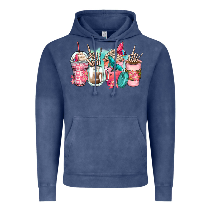 Rock Hand Coffee Cups Vintage Hoodie by Zillion Design Studio | Teevron
