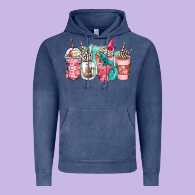 Rock Hand Coffee Cups Vintage Hoodie Designed By Zillion Design Studio