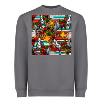 Storm christmas horse leopard tartan Heavyweight Sweatshirt - FaDigitalArtStudio