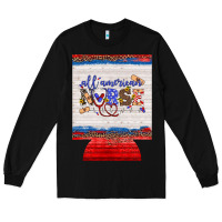 Black all american nurse 12 oz regular can cooler Long Sleeve Tee - Artiststas
