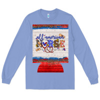 Colony Blue all american nurse 12 oz regular can cooler Long Sleeve Tee - Artiststas