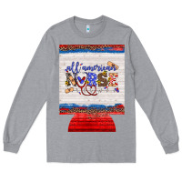 Heather Grey all american nurse 12 oz regular can cooler Long Sleeve Tee - Artiststas