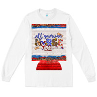 White all american nurse 12 oz regular can cooler Long Sleeve Tee - Artiststas