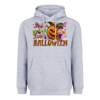 Heather Grey just a girl who loves halloween Heavyweight Hoodie - NancyCooperArtShop