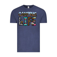 Vintage Denim camping life Vintage Tee - CowhideDigitalArt