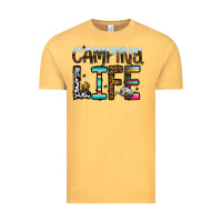 Vintage Mustard camping life Vintage Tee - CowhideDigitalArt