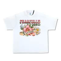 White fearfully and wonderfully created Urban Heavy Tee - JahusDesignShop