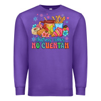 Purple christmas calories no cuentan mexican Premium Sweatshirt - MaliasSmallBusiness