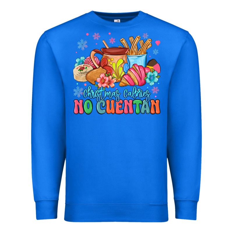 Christmas Calories No Cuentan Mexican Premium Sweatshirt by MaliasSmallBusiness | Teevron