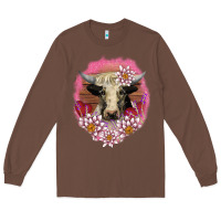 Chestnut v.d lotus and cow Long Sleeve Tee - AdoDesignShop