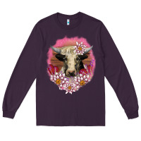 Plum v.d lotus and cow Long Sleeve Tee - AdoDesignShop