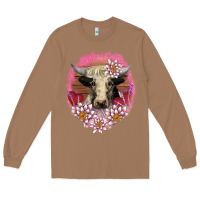Toasted Coconut v.d lotus and cow Long Sleeve Tee - AdoDesignShop