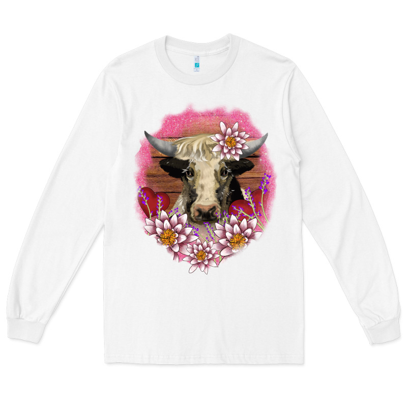 V.d Lotus And Cow Long Sleeve Tee by AdoDesignShop | Teevron