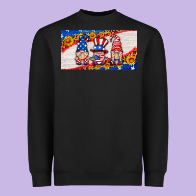 Usa Gnome License Plate Heavyweight Sweatshirt Designed By Hra Design Shop