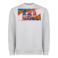 Heather Grey usa gnome license plate Heavyweight Sweatshirt - HRA Design Shop