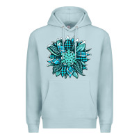 Blue Mist winter sunflower Premium Hoodie - Jasminsmagicworld