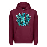 Burgundy winter sunflower Premium Hoodie - Jasminsmagicworld