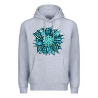 Heather Grey winter sunflower Premium Hoodie - Jasminsmagicworld