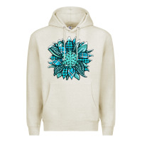 Oatmeal Heather winter sunflower Premium Hoodie - Jasminsmagicworld