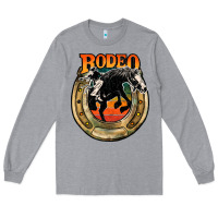 Heather Grey rodeo Long Sleeve Tee - JahusDesignShop