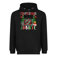 Black Christmas movie junkie Heavyweight Hoodie - MaliasSmallBusiness