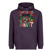 Plum Christmas movie junkie Heavyweight Hoodie - MaliasSmallBusiness