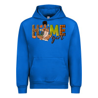 Cobalt Home girl Fall afro girl Urban Hoodie - NancyCooperArtShop