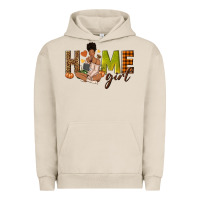 Pigment French Oak Home girl Fall afro girl Urban Hoodie - NancyCooperArtShop