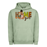 Pigment Oil Green Home girl Fall afro girl Urban Hoodie - NancyCooperArtShop