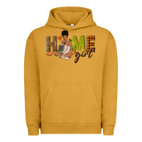 Pigment Peanut Butter Home girl Fall afro girl Urban Hoodie - NancyCooperArtShop