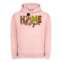 Pigment Salmon Home girl Fall afro girl Urban Hoodie - NancyCooperArtShop