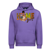 Tulip Home girl Fall afro girl Urban Hoodie - NancyCooperArtShop
