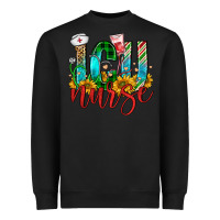 Black christmas icu nurse Heavyweight Sweatshirt - FaDigitalArtStudio