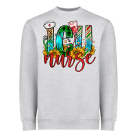 Heather Grey christmas icu nurse Heavyweight Sweatshirt - FaDigitalArtStudio