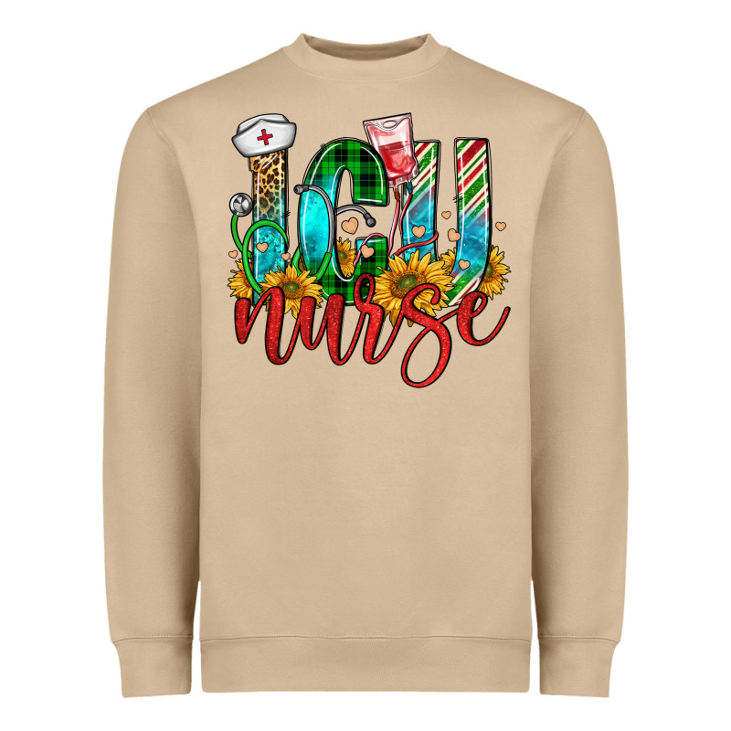 Christmas Icu Nurse Heavyweight Sweatshirt by FaDigitalArtStudio | Teevron