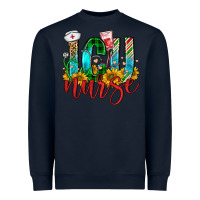 Navy christmas icu nurse Heavyweight Sweatshirt - FaDigitalArtStudio